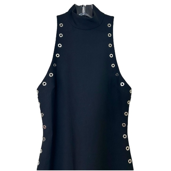 Cinq a Sept - NWT, Women’s ‘Ava’ Dress, Grommet Details, Mini - Black, Size 00 - Picture 3 of 15